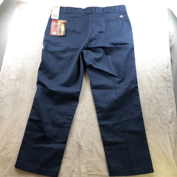 Dickies Men's 874 Work Pants Size 42x31 Classic Straight Relaxed Casual Navy - Picture 16 of 16